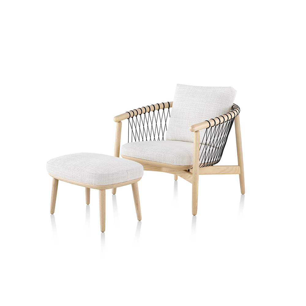 Crosshatch Lounge Chair & Ottoman